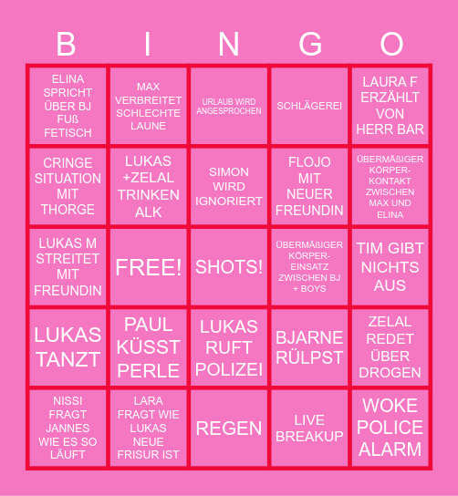 STADTFEST 2026 BEST TIME EVER! Bingo Card