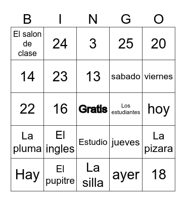 Preliminar Quiz #2 Bingo Card