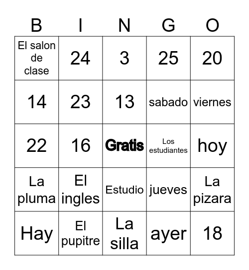 Preliminar Quiz #2 Bingo Card