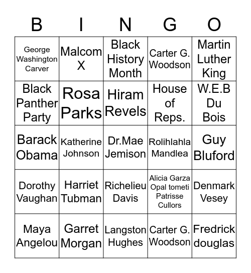 25 Facts Bingo Card