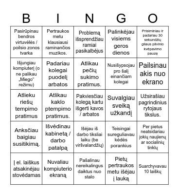 Ofiso Bingo - II Bingo Card