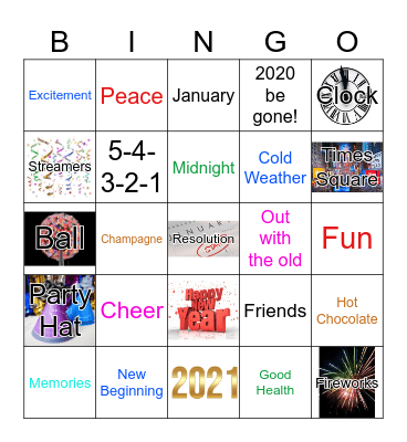 school Bingo Card