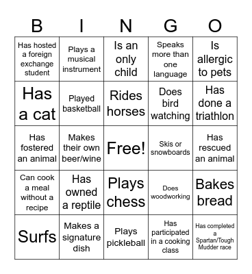 Oncology Bingo Card