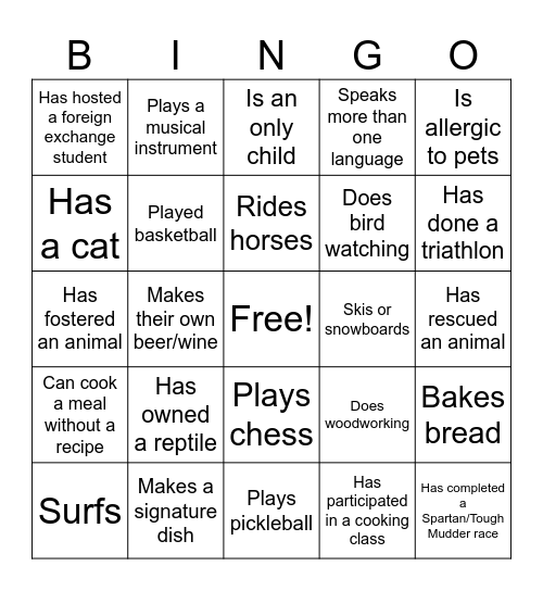 Oncology Bingo Card