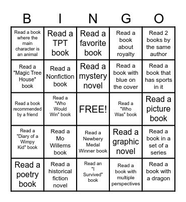 AR Bingo Board Bingo Card