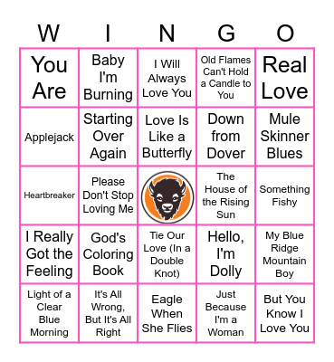 Dolly Bingo Card