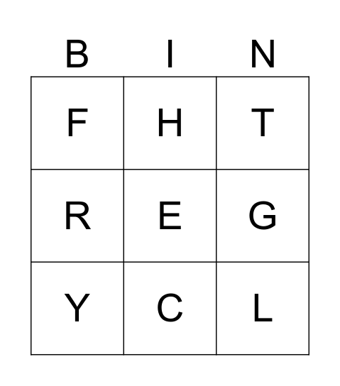 Bingo do Alfabeto – Português Bingo Card