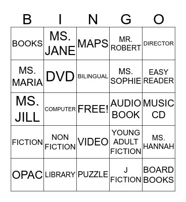 READER'S BINGO Card