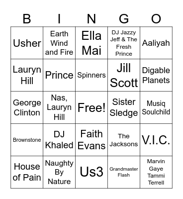 Phirst Pham Cookout Bingo Card