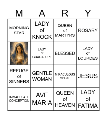 HAPPY BIRTHDAY MARY Bingo Card