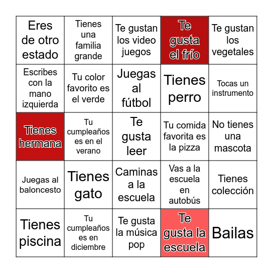Bingo Busca Personas Bingo Card