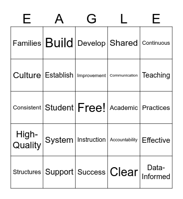Opening Week Bingo Card