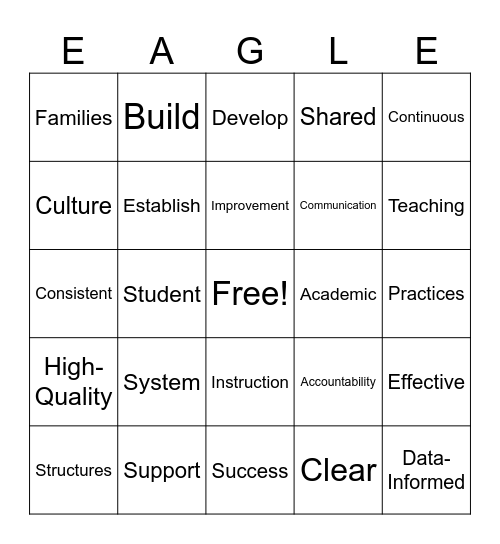 Opening Week Bingo Card