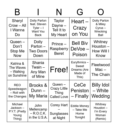 Dolly days v2 Bingo Card