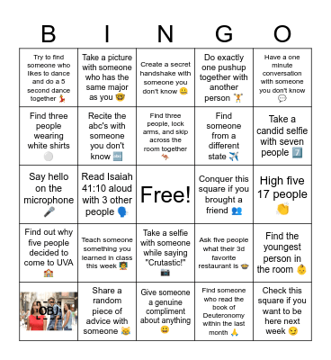 Bingo Cru Edition Bingo Card