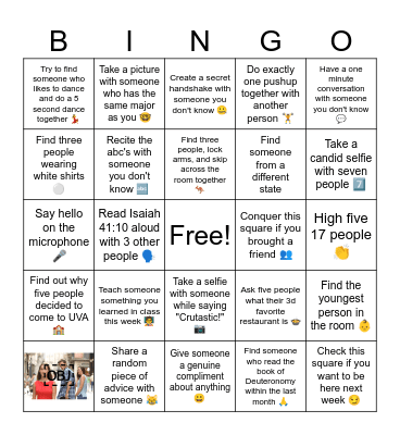 Bingo Cru Edition Bingo Card