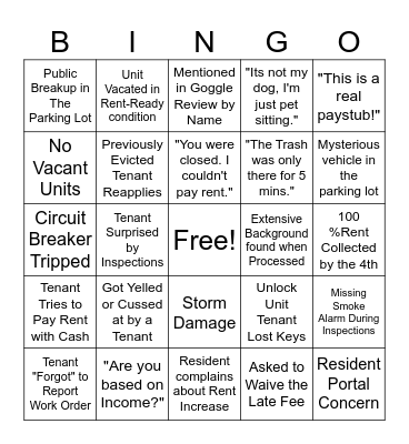 PMC BINGO Card