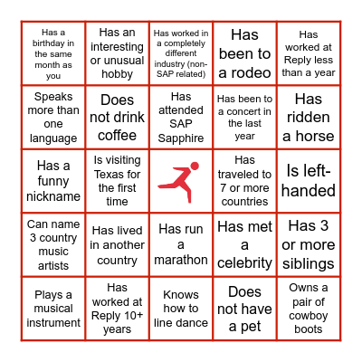 2026 Syskoplan Reply Annual Company Event BINGO Card