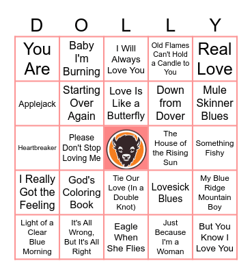 DOLLY2 Bingo Card