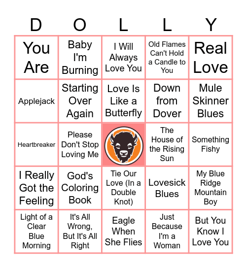 DOLLY2 Bingo Card