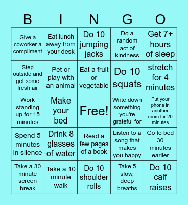 2026 WWO Bingo Card