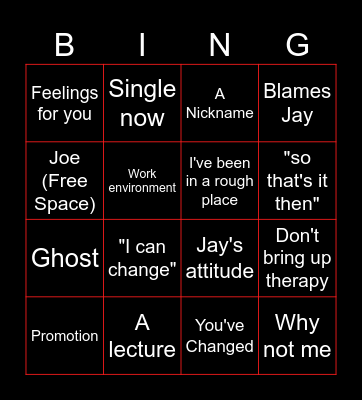 Conversation Bingo Card