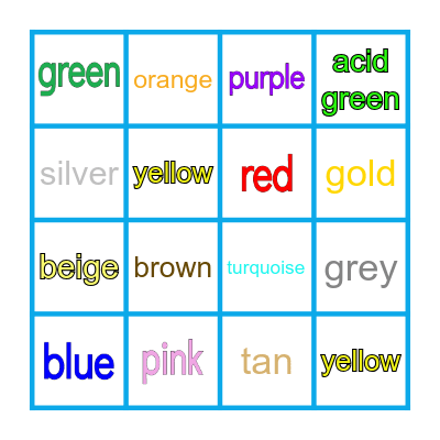 sapphire Bingo Card