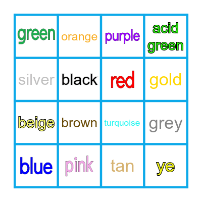 sapphire Bingo Card