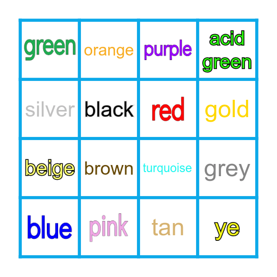 sapphire Bingo Card