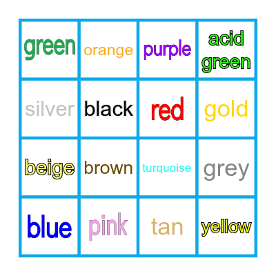 sapphire Bingo Card