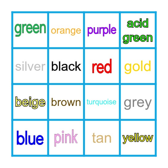 sapphire Bingo Card