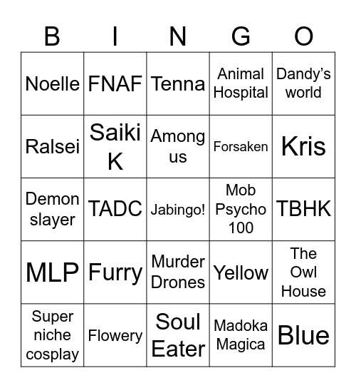 CON BINGO Card