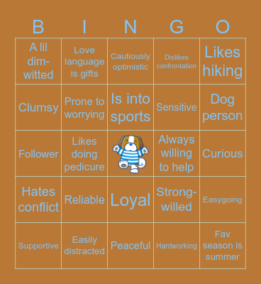 TAOHK&I Kinnies - Fukuchan Bingo Card