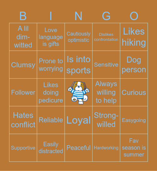 TAOHK&I Kinnies - Fukuchan Bingo Card