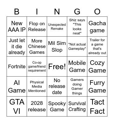 Gamescom Day 2 Bingo Card