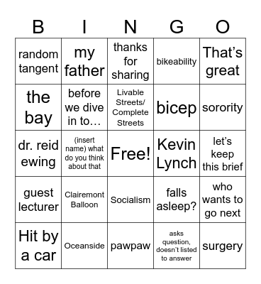 F26 Bingo Card