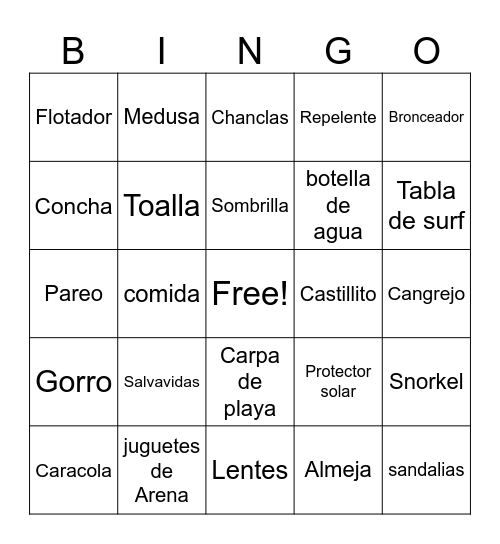 Bingo divertido Bingo Card