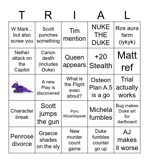 Flight Bingo Card