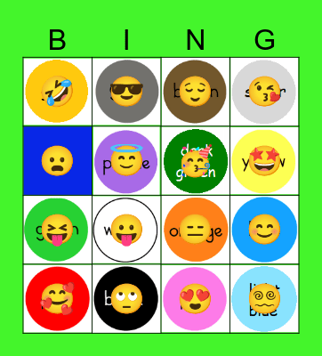 Colour Bingo Card