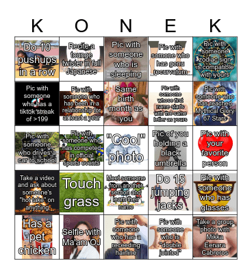 PT Konek Bingo Card Bingo Card