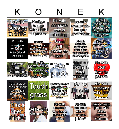 PT Konek Bingo Card Bingo Card