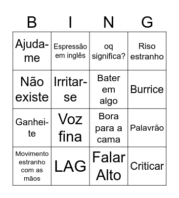 Diogo Bingo Card