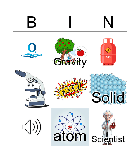 Science Bingo Card