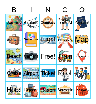 Traveler's Bingo Card