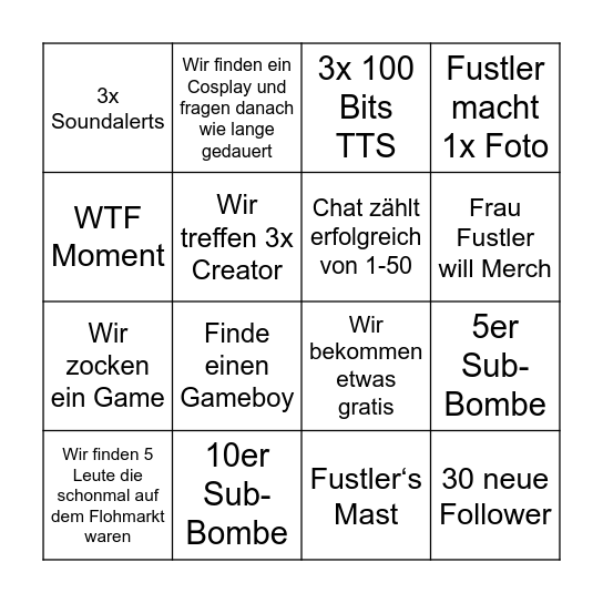 Bingo Card