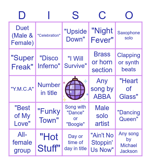 Let's Bingo Card
