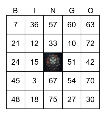 BCK BINGO Card
