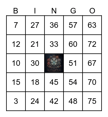 BCK BINGO Card