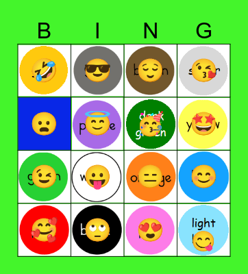 Colour Bingo Card