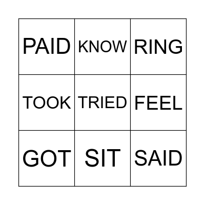 BINGO Card